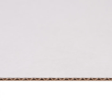 Лист микрогофрокартона T11, белый/бурый, 1200*800 мм