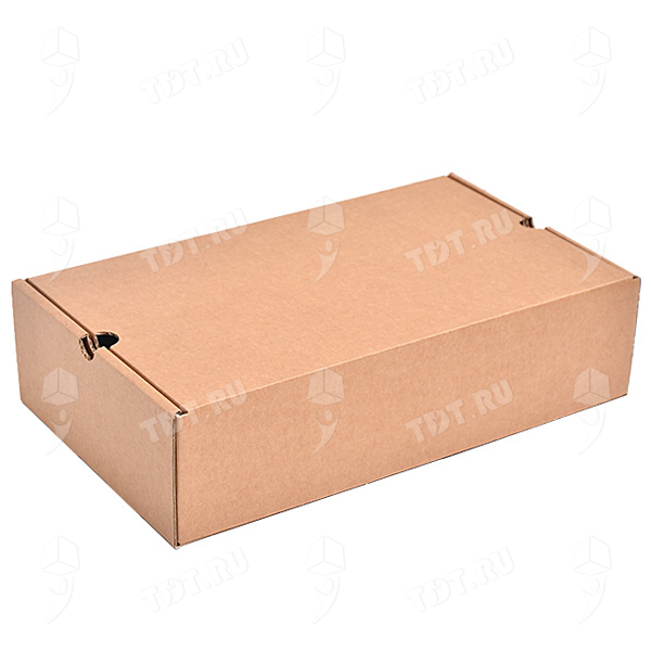 Бурая коробка для обуви №76, 500*300*130 мм