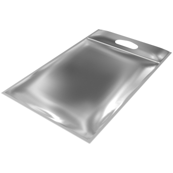 Термопакет с прорубной ручкой, zip-lock, 250*400+50 мм, однослойный