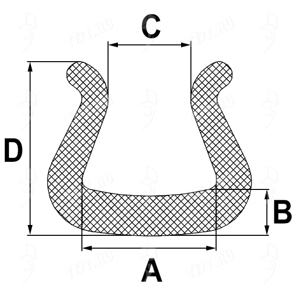 Защитный профиль U Tulip 15-25, 2000 мм