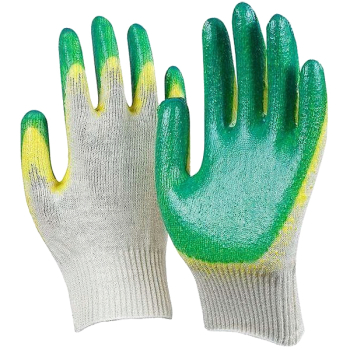 Перчатки ХБ с двойным латексным покрытием