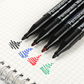 Маркер перманентный Gxin G-131, красный, 1-1.5 мм, 1 шт.