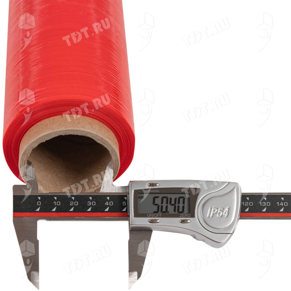 Стрейч пленка красная в рулоне, 500 мм, 20 мкм, 1.2 кг