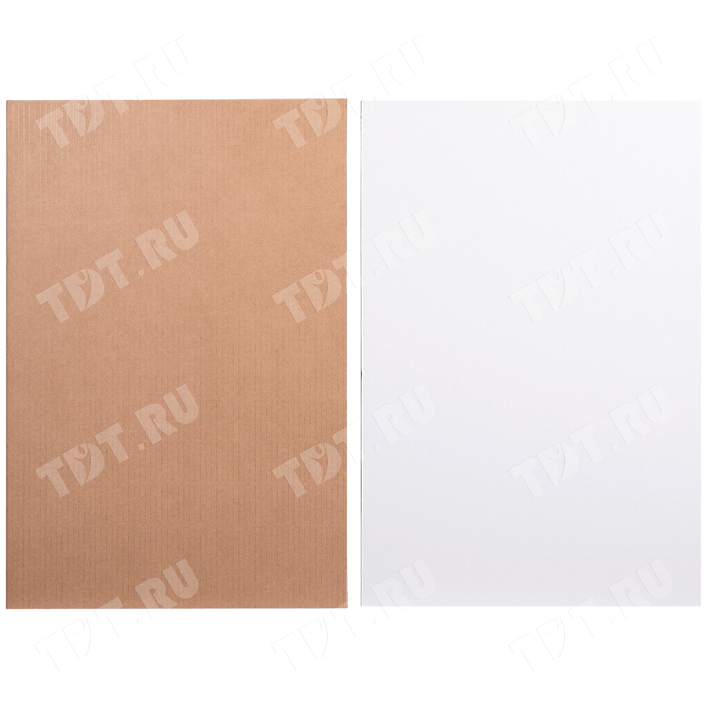 Лист гофрокартона Т23, бело-бурый, 1200*2060 мм