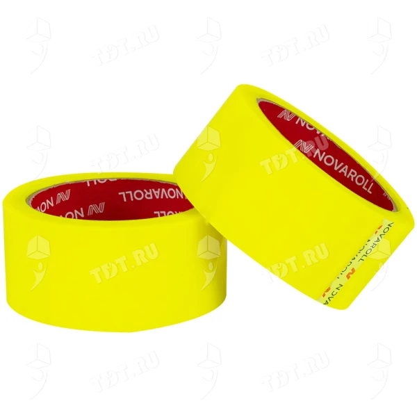 Клейкая лента лимонная Nova Roll ID Tape, 48мм*66м*45мкм