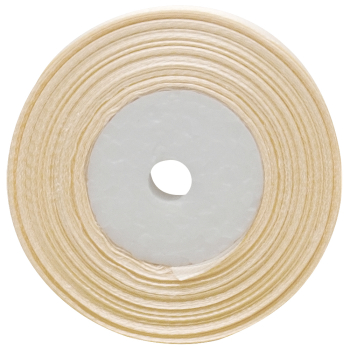 Атласная лента, кремовая, 25мм*23м