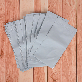 Курьер-пакет белый без печати, без кармана, 100*150+40 мм, 50 мкм, 100 шт.