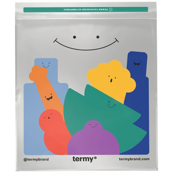 Термопакет с клеевым клапаном, металл/ПВД, 420*450+50 мм