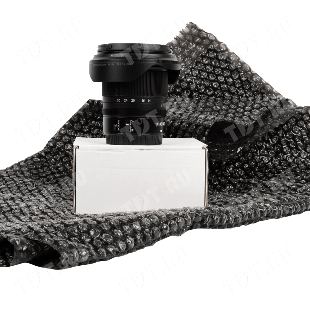 Воздушно пузырьковая пленка, 50*0.6 м «Black bubble», 40 г/м², чёрная, двухслойная