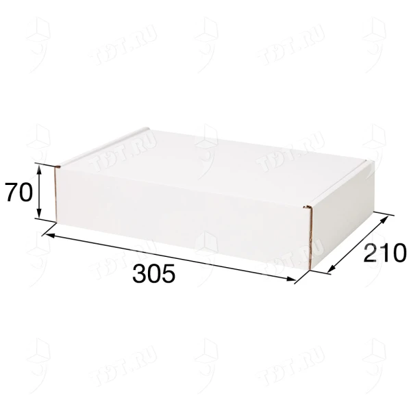 Короб №70/1, беленый, 305*210*70 мм