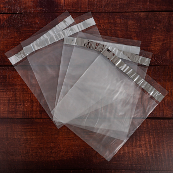 Курьер-пакет прозрачный, без кармана, 300*400+40 мм, 50 мкм, 100 шт.