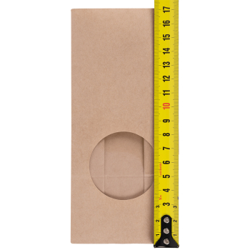 Крафт пакет с круглым окном, однослойный, 50 г/м², 8*5*17 см Крафт пакет с круглым окном, однослойный, 50 г/м², 8*5*17 см