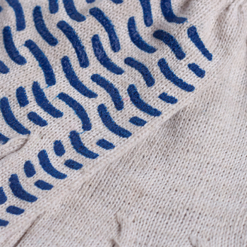 Рабочие перчатки хлопок Стандарт, с ПВХ волной