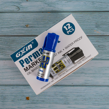 Маркер перманентный Gxin «Super cap» G-185, синий, 4-8 мм, 1 шт.