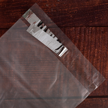 Курьер-пакет прозрачный, без кармана, 300*400+40 мм, 50 мкм, 100 шт.