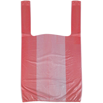 Пакет майка ПНД цветной в ассортименте, 24+12*44см, 8 мкм, 100шт.