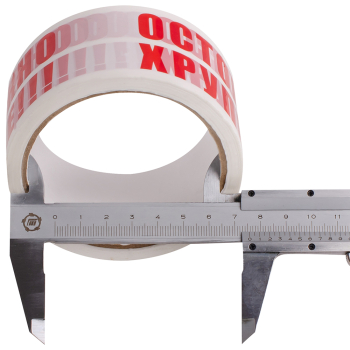 Клейкая лента с печатью «Осторожно хрупкое», 48мм*50м*40мкм