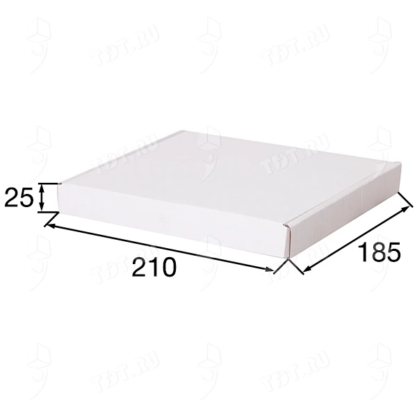 Короб КС-435 МГФ, белый, 210*185*25 мм