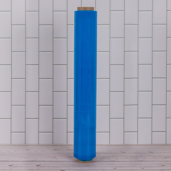 Стрейч пленка «Лазурный берег», сине-голубая, 500 мм, 20 мкм, 1.15 кг, 1 сорт