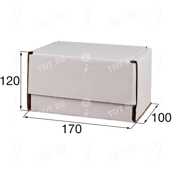 Почтовый короб тип «Ж», беленый, 170*120*100 мм, Т23