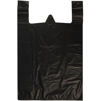 Пакет майка ПНД «WWW» чёрный, 43+20*69см, 33 мкм, 50шт.