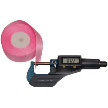 Атласная лента, клубничная, 25мм*23м