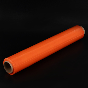 Стрейч пленка «Сочный апельсин», ярко-оранжевая, 500 мм, 20 мкм, 1.15 кг, 1 сорт