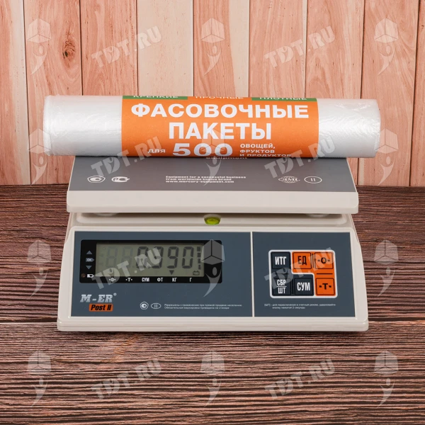 Пакеты фасовочные ПНД в рулоне, 30*40см, 30 мкм, 160 шт.