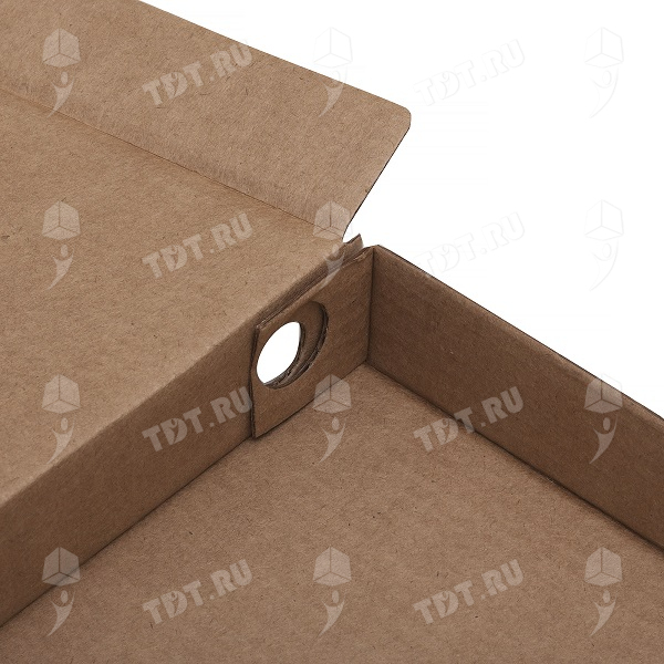 Коробка для пиццы, бурая, 310*310*33 мм