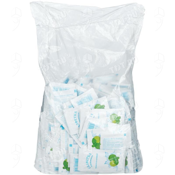 Влажные салфетки в индивидуальной упаковке «Освежающие», 150 шт.
