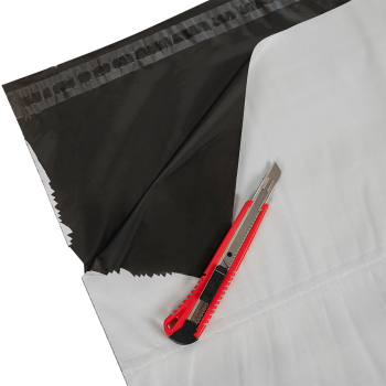 Курьер-пакет белый без печати, с карманом, 430*500+40 мм, 50 мкм, 1 шт.