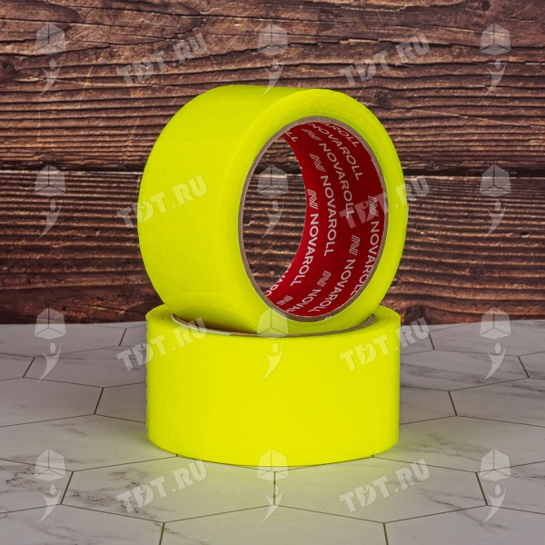 Клейкая лента лимонная Nova Roll ID Tape, 48мм*66м*45мкм