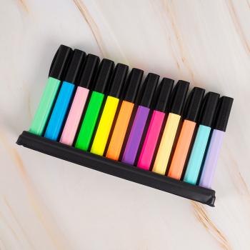 Текстовыделитель Gxin Highlighter G-342, набор 6A+6D цветов, 2-5 мм, 12 шт./уп.