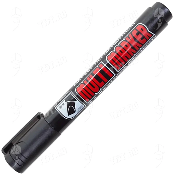 Маркер перманентный Crown «Multi Marker Chisel», черный, 5 мм