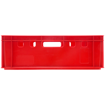 Мясной ящик Е2, красный, сплошной, 600*400*200 мм