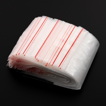 Пакет Zip Lock с полосой для надписи, прозрачный, 120*180 мм, 60 мкм, 100 шт.