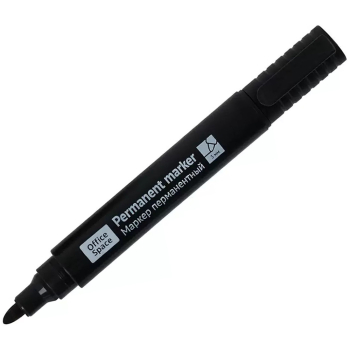 Маркер перманентный OfficeSpace «8004А», черный, 3 мм