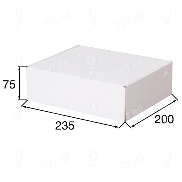 Короб КС-430 МГФ, белый, 235*200*75 мм