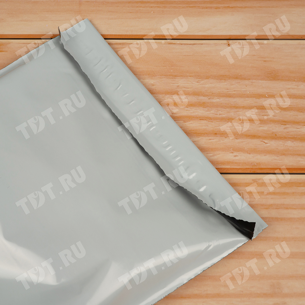 Курьер-пакет белый без печати, без кармана, 360*500+40 мм, 50 мкм, 1 шт.