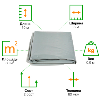 Пленка полиэтиленовая техническая мини ПВД рукав 80, 1.5*10м Пленка полиэтиленовая техническая мини ПВД рукав 80, 1.5*10м