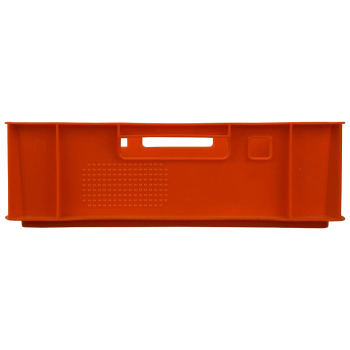 Ящик для мяса Е1, красный, сплошной, 600*400*120 мм