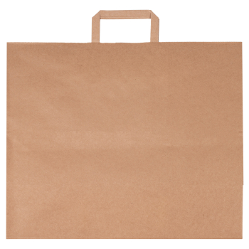 Крафт пакет с плоской ручкой, 90 г/м², 44.5*18*35 см