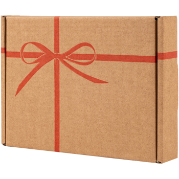 Самосборный короб «Бантик», бурый, 260*195*42 мм, Т-23 В