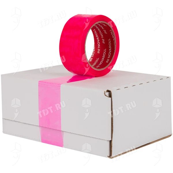 Клейкая лента фуксия Nova Roll ID Tape, 48мм*66м*45мкм