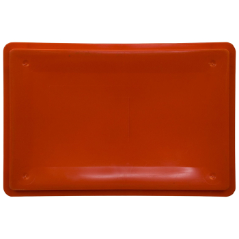 Ящик для мяса Е1, красный, сплошной, 600*400*120 мм