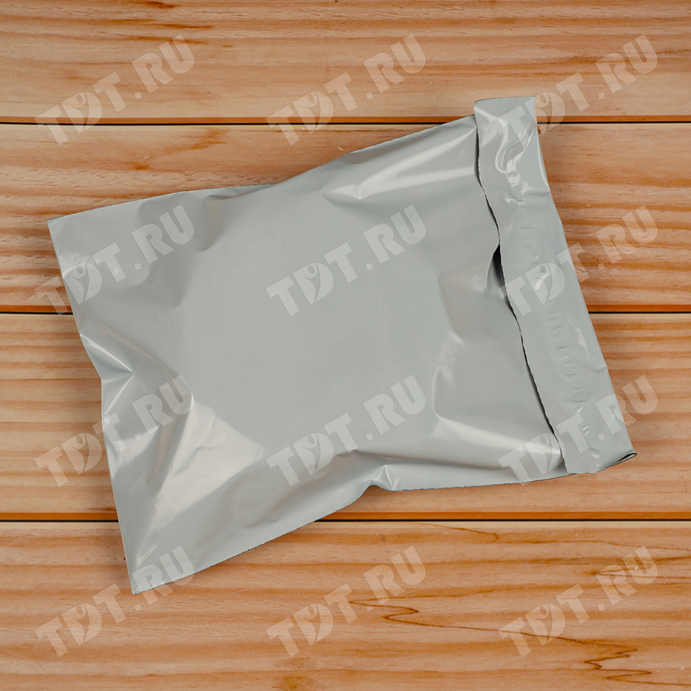 Курьер-пакет белый без печати, без кармана, 360*500+40 мм, 50 мкм, 1 шт.