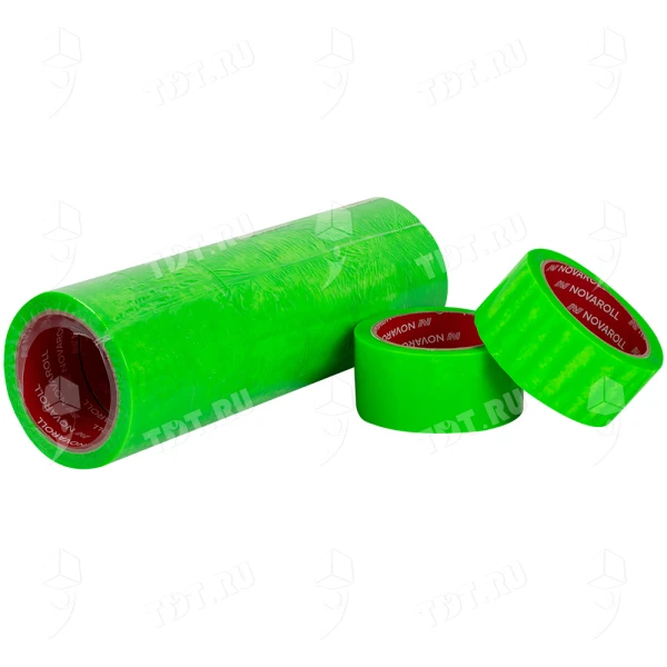 Клейкая лента зеленая Nova Roll ID Tape, 48мм*66м*45мкм