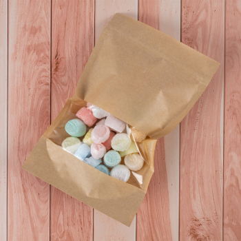Крафт дой-пак с zip lock, прямоугольное окно 7 см, 16*4.5*25 см, 50 шт. Крафт дой-пак с zip lock, прямоугольное окно 7 см, 16*4.5*25 см, 50 шт.