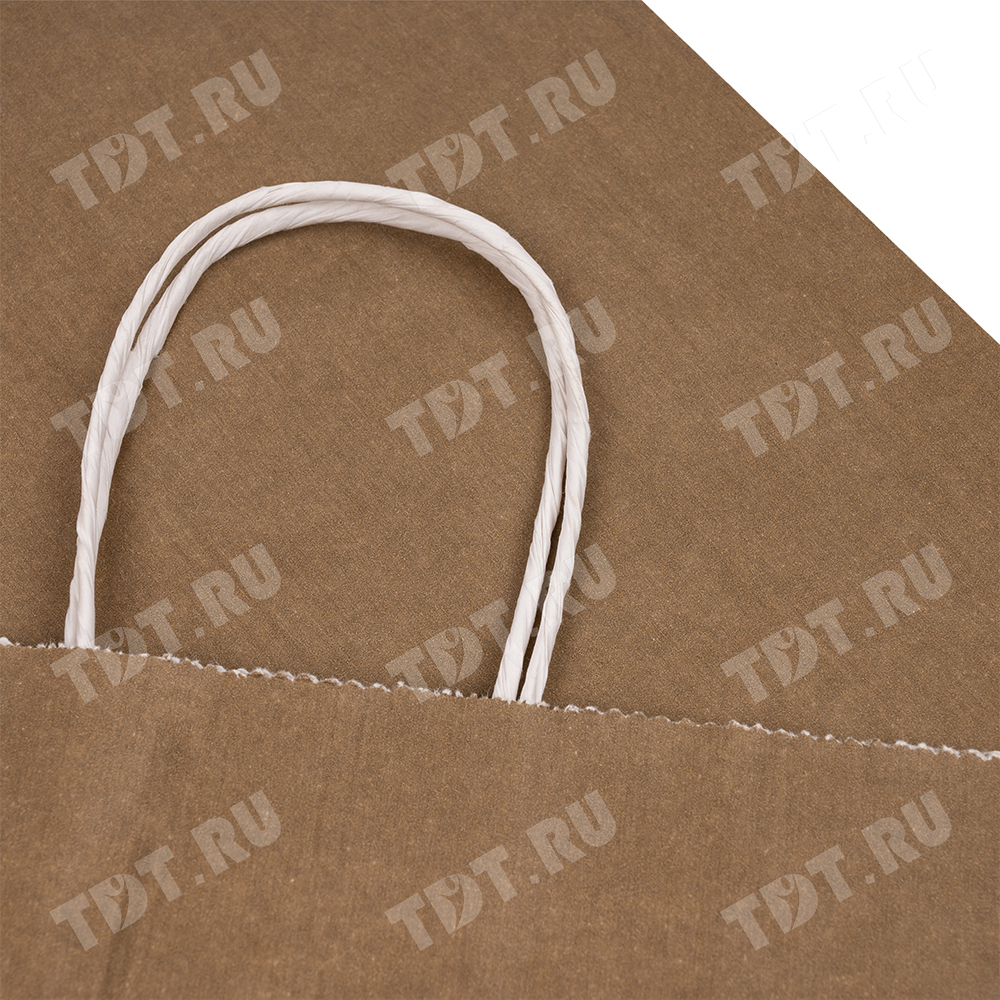 Крафт пакет с крученой ручкой «Капучино», 80 г/м², 25*11*32 см
