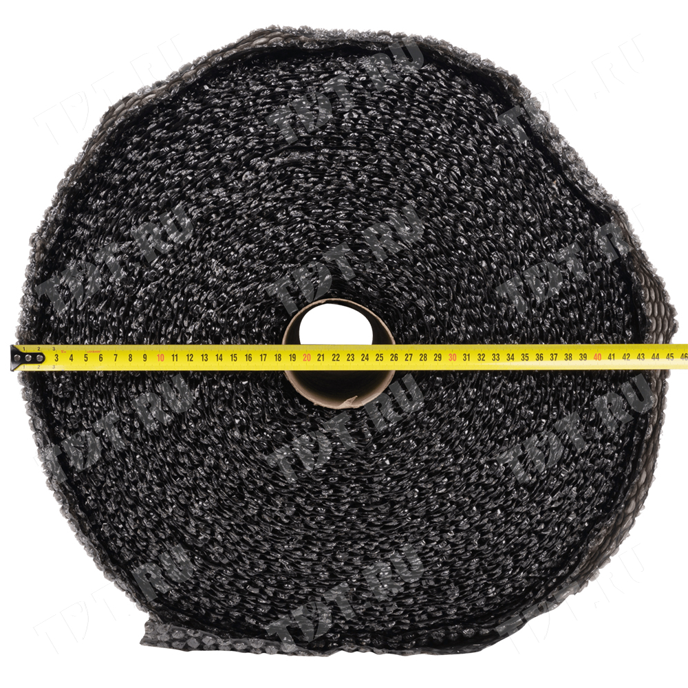 Воздушно пузырьковая пленка, 50*0.6 м «Black bubble», 40 г/м², чёрная, двухслойная